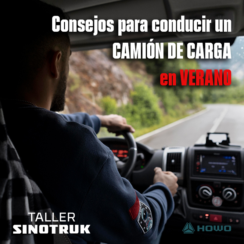 Consejos para conducir un camión de carga en verano